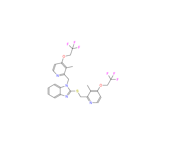 CAS：1083100-27-9，N-[3-Methyl-4-(2,2,2-trifluoroethoxy)-2-pyridinyl]methyl Lansoprazole Sulfide