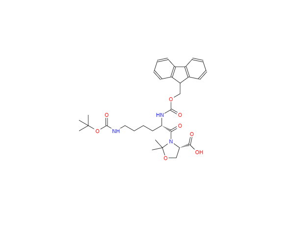 CAS：957780-54-0，(4S)-3-[(2S)-6-[[叔丁氧羰基]氨基]-2-[[芴甲氧羰基]氨基]-1-氧代己基]-2,2-二甲基-4-恶唑烷羧酸